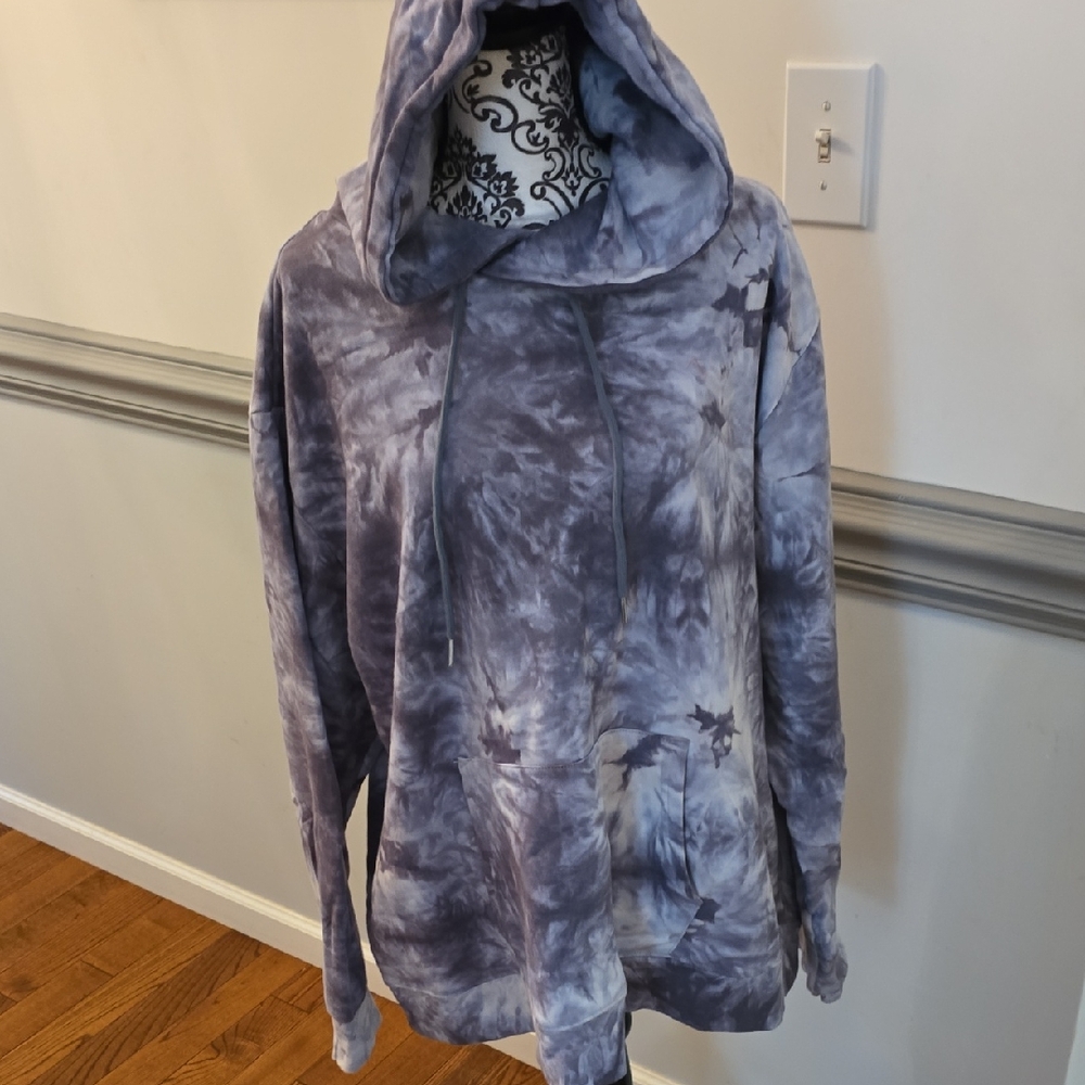 Strongside Purple Tie-Dye Hoodie XXL